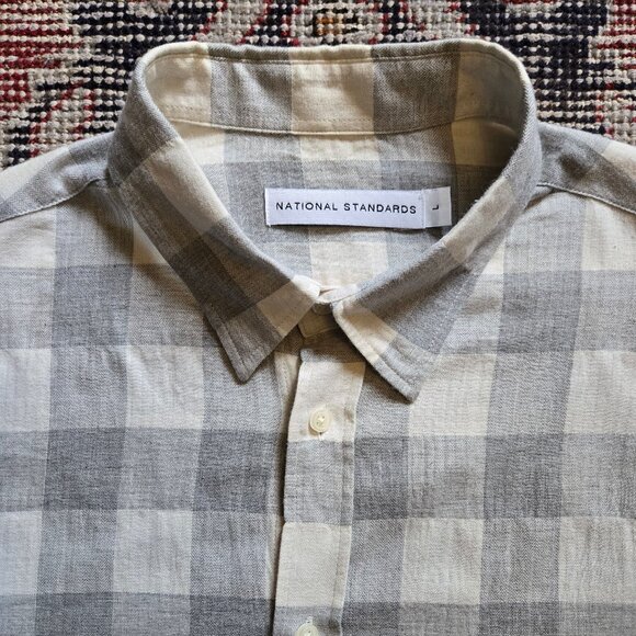 National Standards | LS Casual Button Down Shirt (Size L): - Picture 2 of 4
